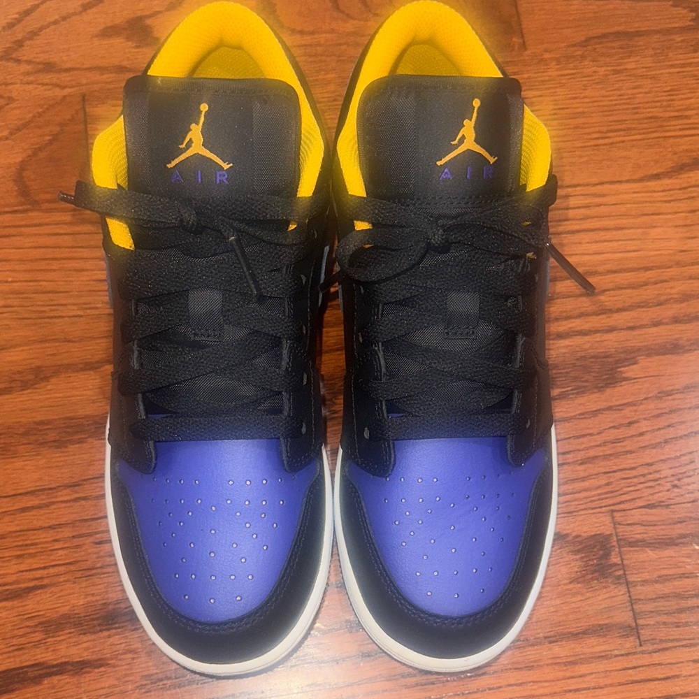 Jordan Kids Shoes Black Purple Yellow